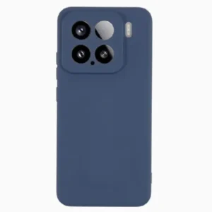 Луксозен силиконов калъф за Xiaomi 15 – Тъмносин
