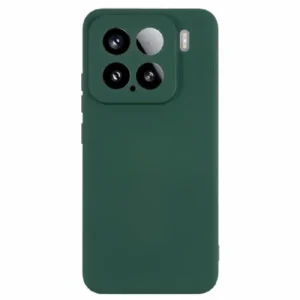 Луксозен силиконов калъф за Xiaomi 15 – Тъмнозелен
