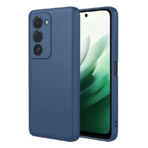 Луксозен силиконов калъф за Xiaomi Redmi 15 – Тъмносин
