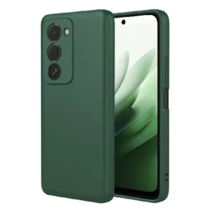 Луксозен силиконов калъф за Xiaomi Redmi 15 – Тъмнозелен