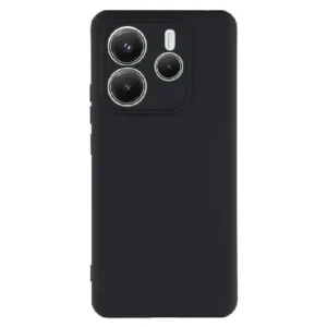 Луксозен силиконов калъф за Xiaomi Redmi Note 14 5G – Черен