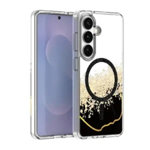 Стилен калъф с 3D ефект за Samsung Galaxy S26 – черен